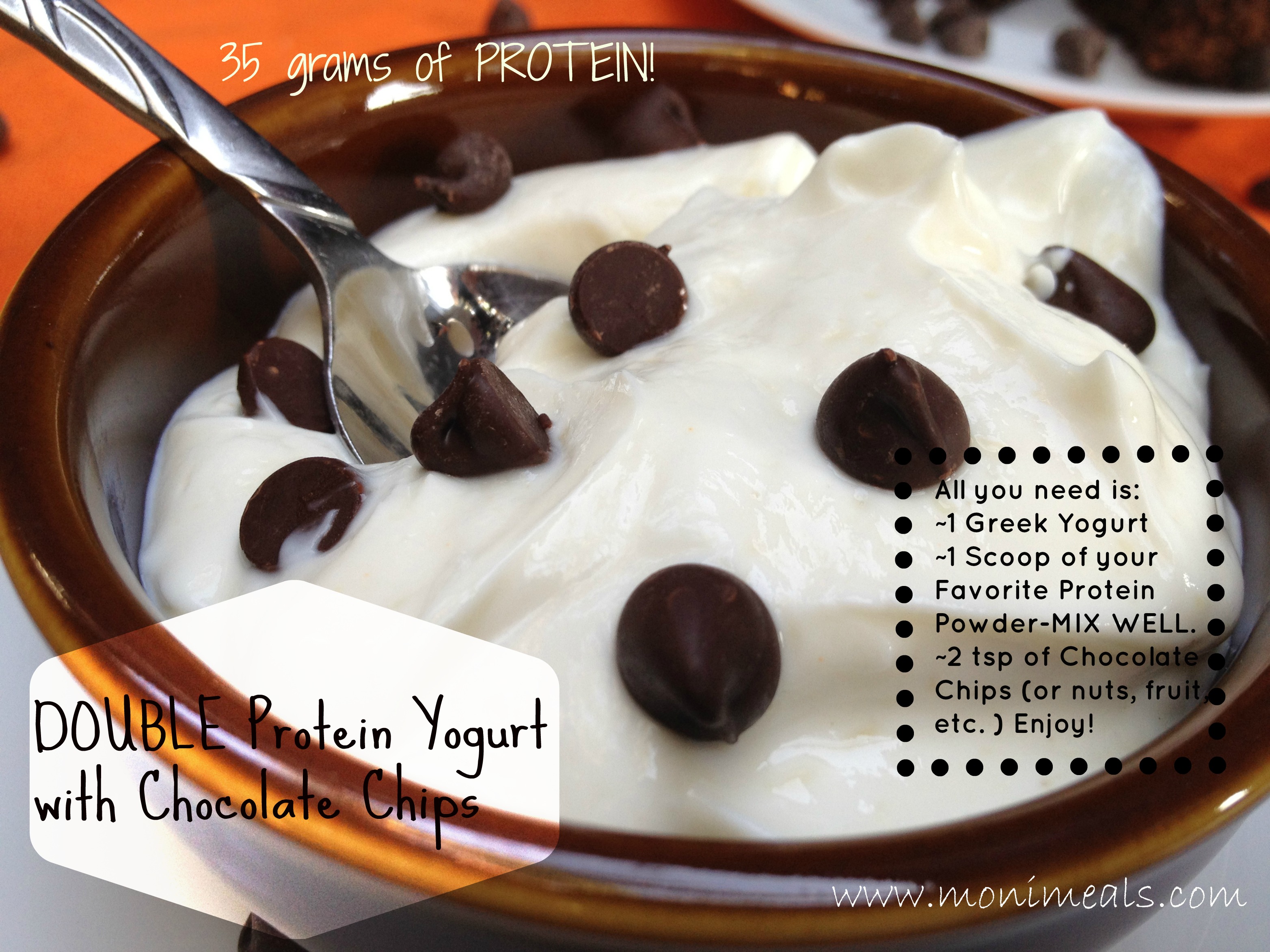 Yogurt and protein powder